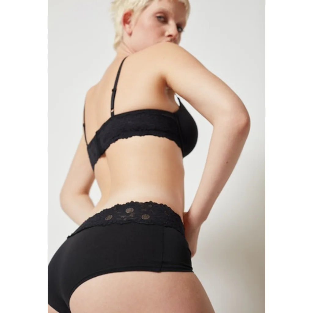 Skiny Hipster »Cotton Lace Essentials« (2er Pack) Schöne Spitze Um Den Bund Verlaufend