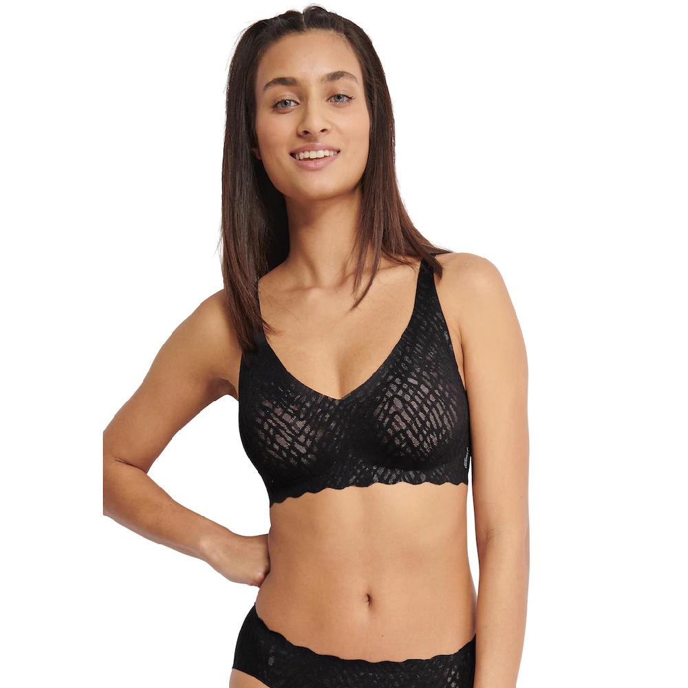 sloggi Bügelloser BH »ZERO Feel Bliss Soft bra« nahtlos mit Spitzenoptik online kaufen