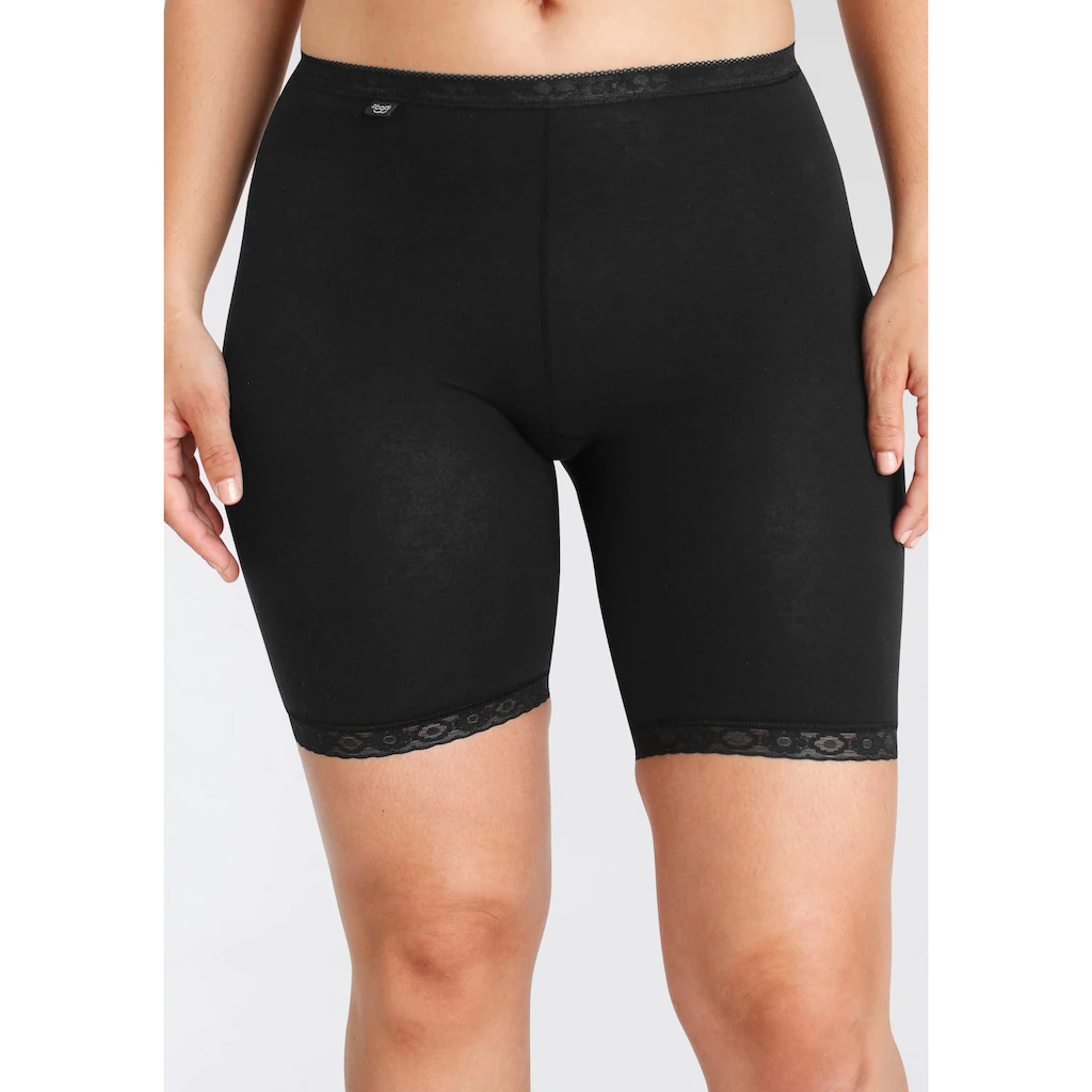 Sloggi Lange Unterhose »Basic+ Long 2P« (2er Pack) Long-Pants Mit Spitzenbesatz Online Kaufen