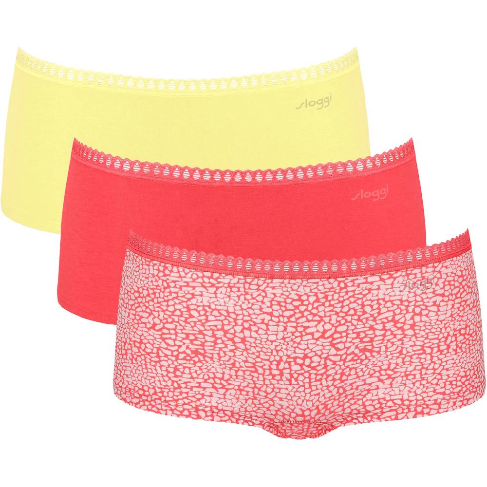Sloggi Panty »GO Crush Short C3P« (Packung 3 St. 3er Pack) Mit Spitzendetails Bestellen