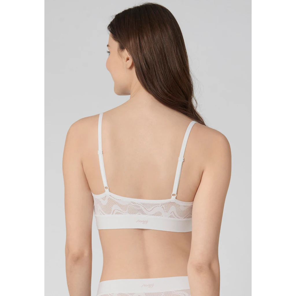 Sloggi Schalen-BH »GO Allround Lace P« Top Mit V-Ausschnitt One Size XS-L Jacquard-Spitzenmuster Kaufen