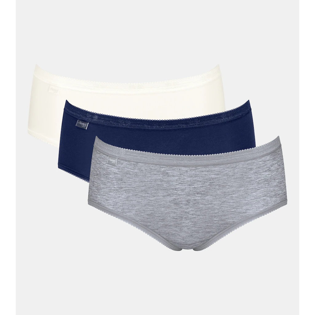 Sloggi Slip »Basic+ Midi C3P« (Spar-Packung 3 St. 3er Pack) Perfekter Sitz Online Kaufen