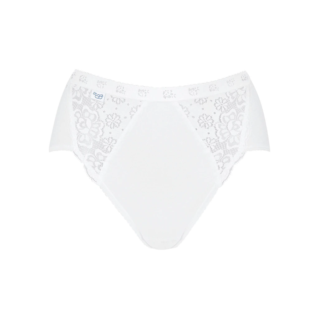 Sloggi Slip »Chic Midi 4P« (4 St. 4er Pack) Mit Elastischen Spitzeneinsätzen Kaufen