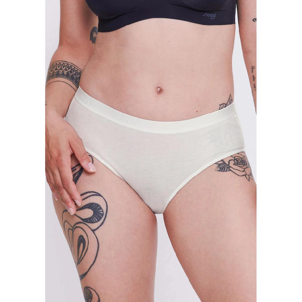 Sloggi Slip »GO Casual Midi 2P« (Packung 2 St. 2er Pack) Weiche Und Atmungsaktive Baumwollqualität ▷ Für