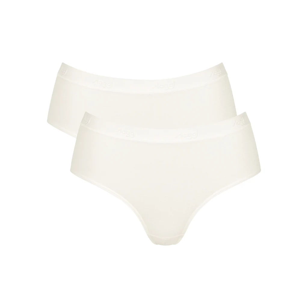 sloggi Slip »GO Casual Midi 2P« (Packung 2 St. 2er Pack) weiche und atmungsaktive Baumwollqualität ▷ für