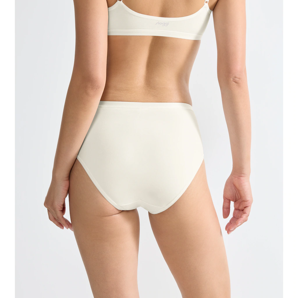 Sloggi Slip »GO Daily Cotton Midi 3P« (3 St. 3er Pack) Glanzeffekt Details Online Kaufen