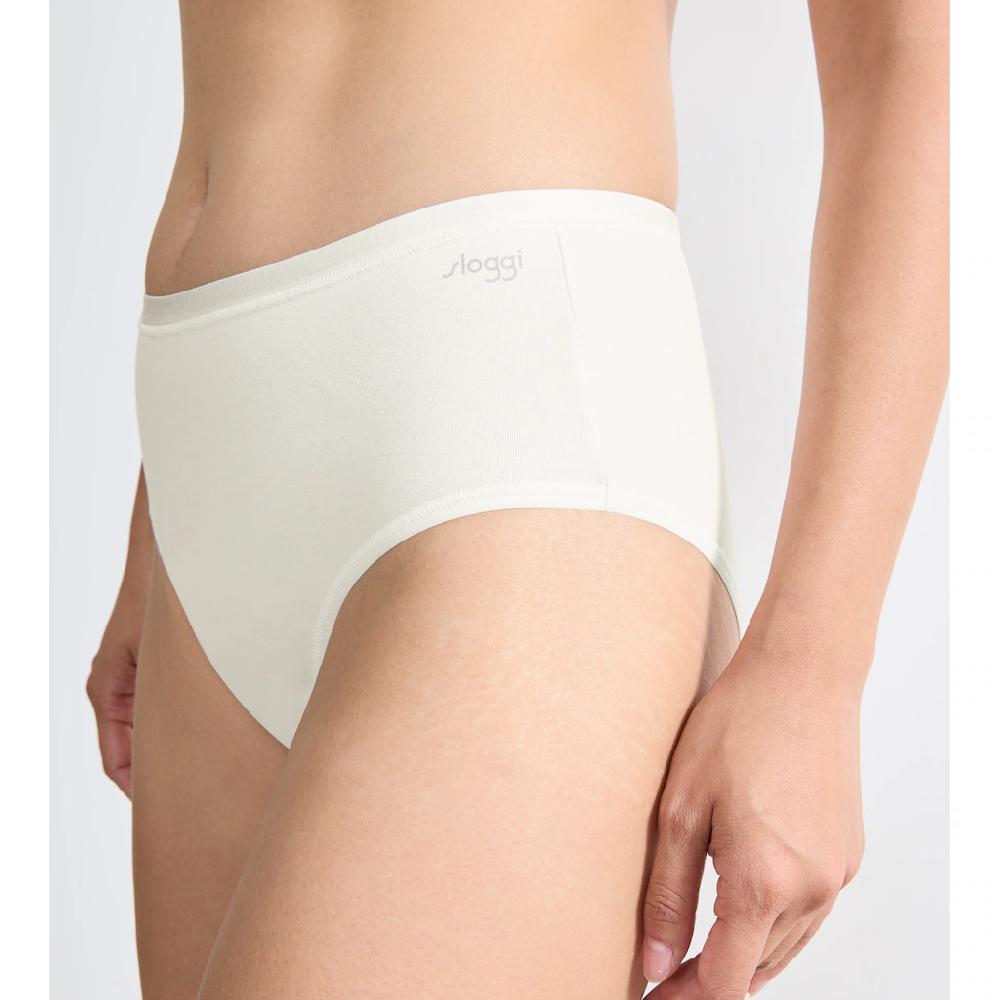 Sloggi Slip »GO Daily Cotton Midi 3P« (3 St. 3er Pack) Glanzeffekt Details Online Kaufen