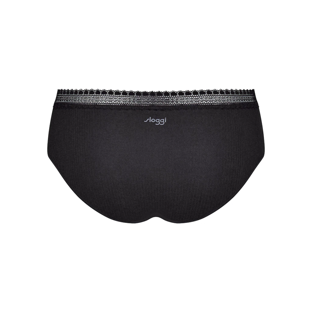 Sloggi Slip »GO Ribbed R Hipster C2P« (Packung 2 St. 2er Pack) Weiche Rippware Mit Spitzenbesatz Bestellen