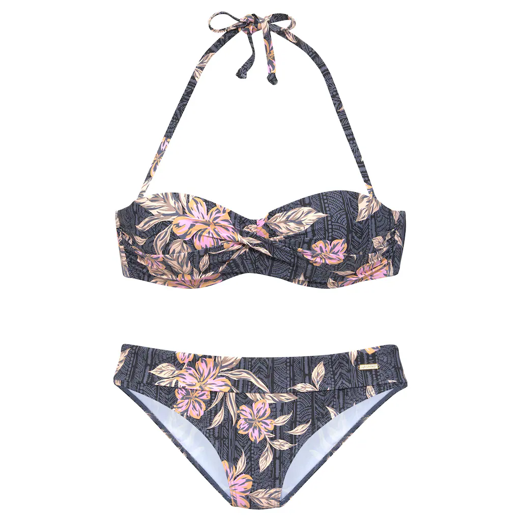 Sunseeker Bandeau-Bikini Mit Grafisch-floralem Muster Online Kaufen