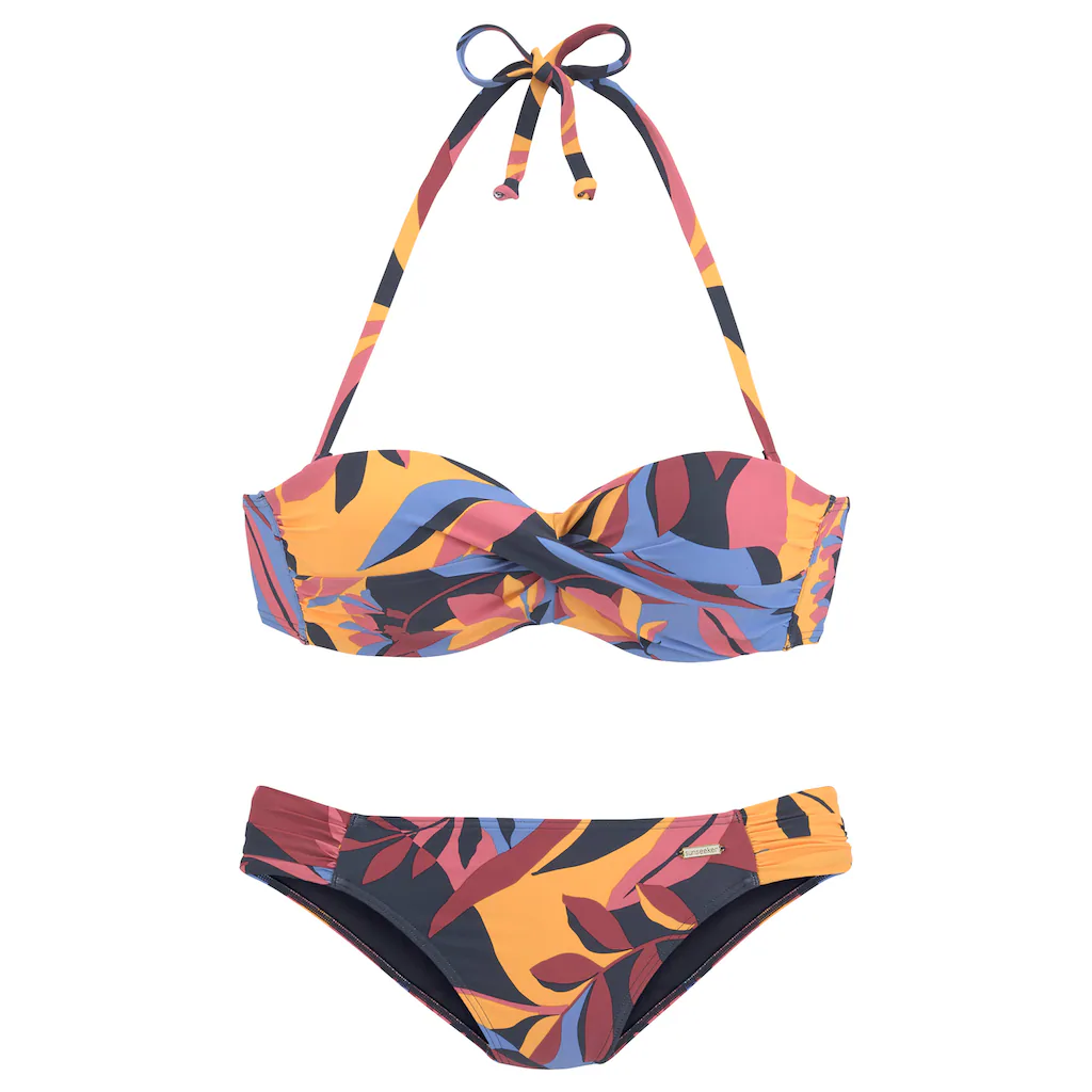 Sunseeker Bügel-Bandeau-Bikini »Allis« Mit Blätterdruck Online Kaufen