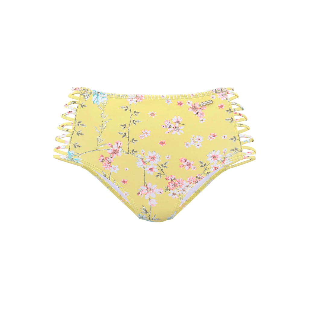 Sunseeker Highwaist-Bikini-Hose »Ditsy« Mit Häkelkante Und Seitlichen Zierbändern Online Bestellen