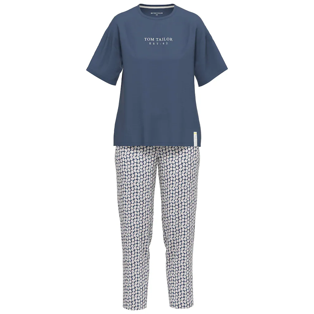 TOM TAILOR Capri-Pyjama (2 Tlg.) Hose Mit Blümchenprint Online Kaufen