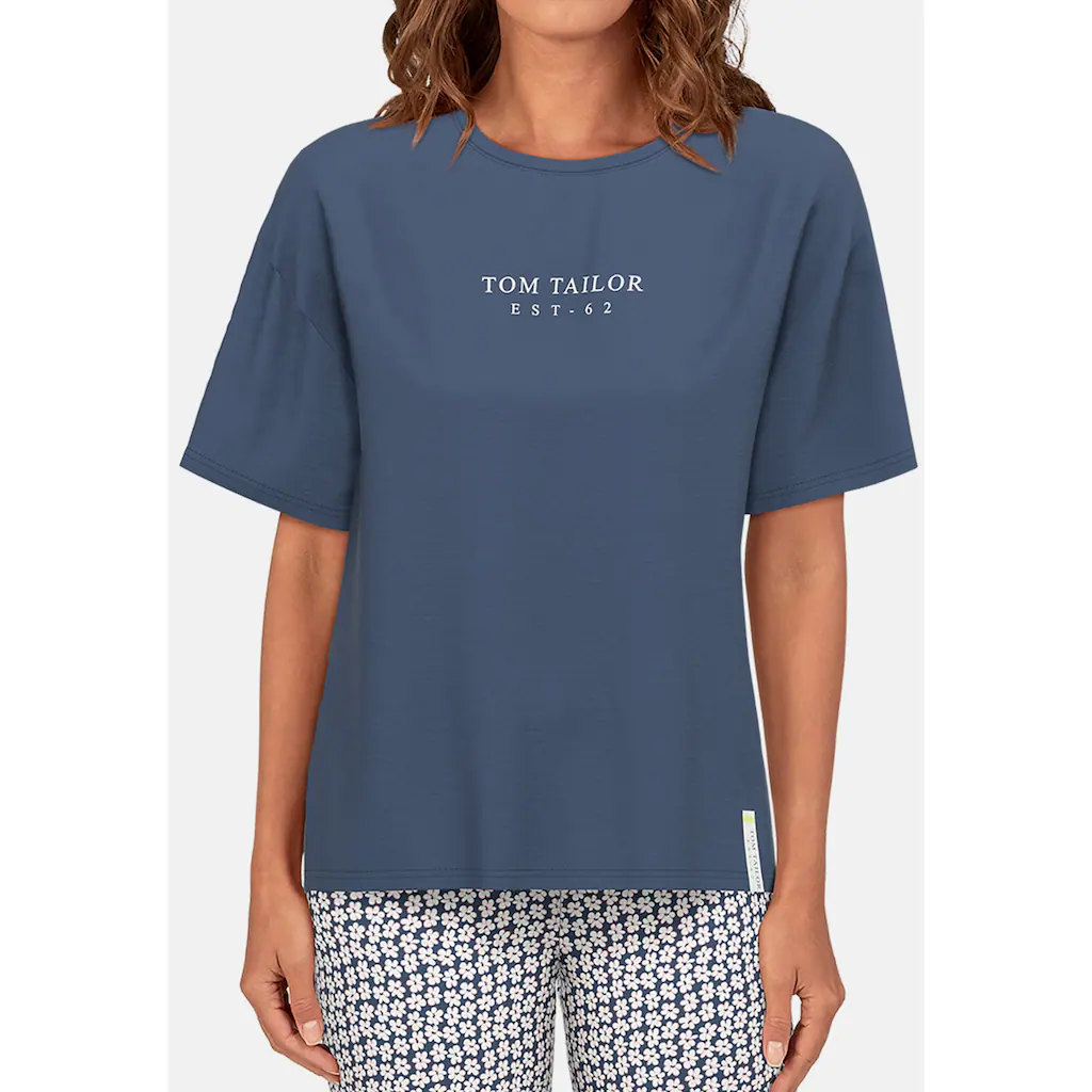 TOM TAILOR Capri-Pyjama (2 Tlg.) Hose Mit Blümchenprint Online Kaufen
