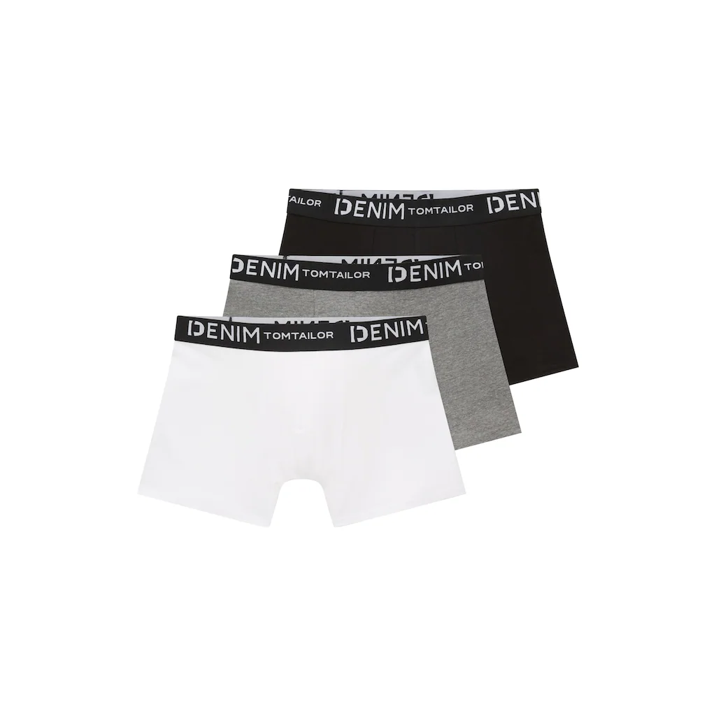 TOM TAILOR Denim Boxershorts (Packung 3 St.) Mit Logo-Stretchbund Bestellen