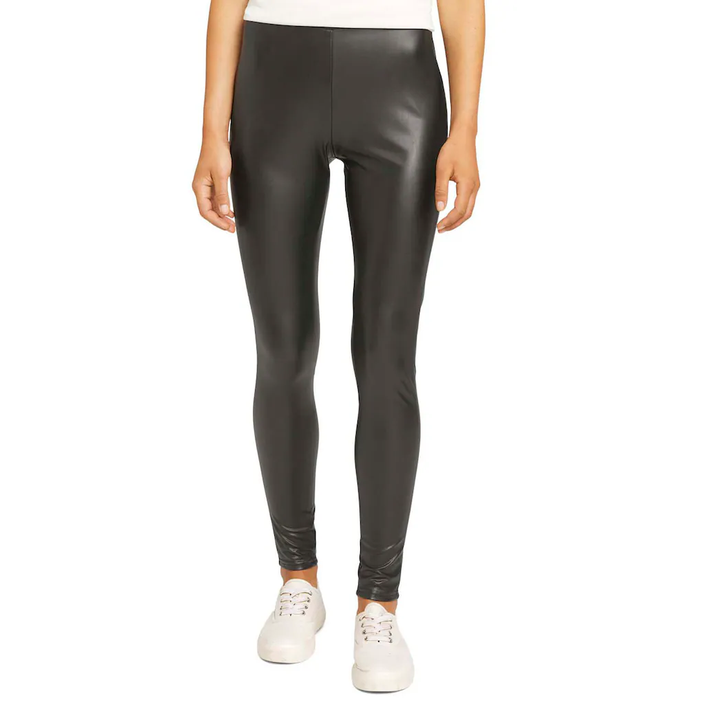 TOM TAILOR Denim Leggings in Lederoptik