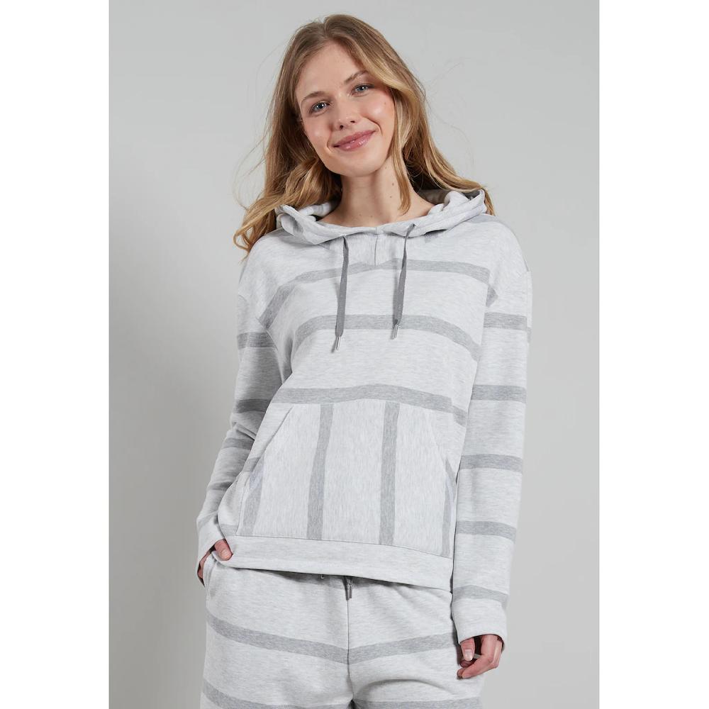 TOM TAILOR Kapuzensweatshirt Mit Auffälligem Streifen-Print