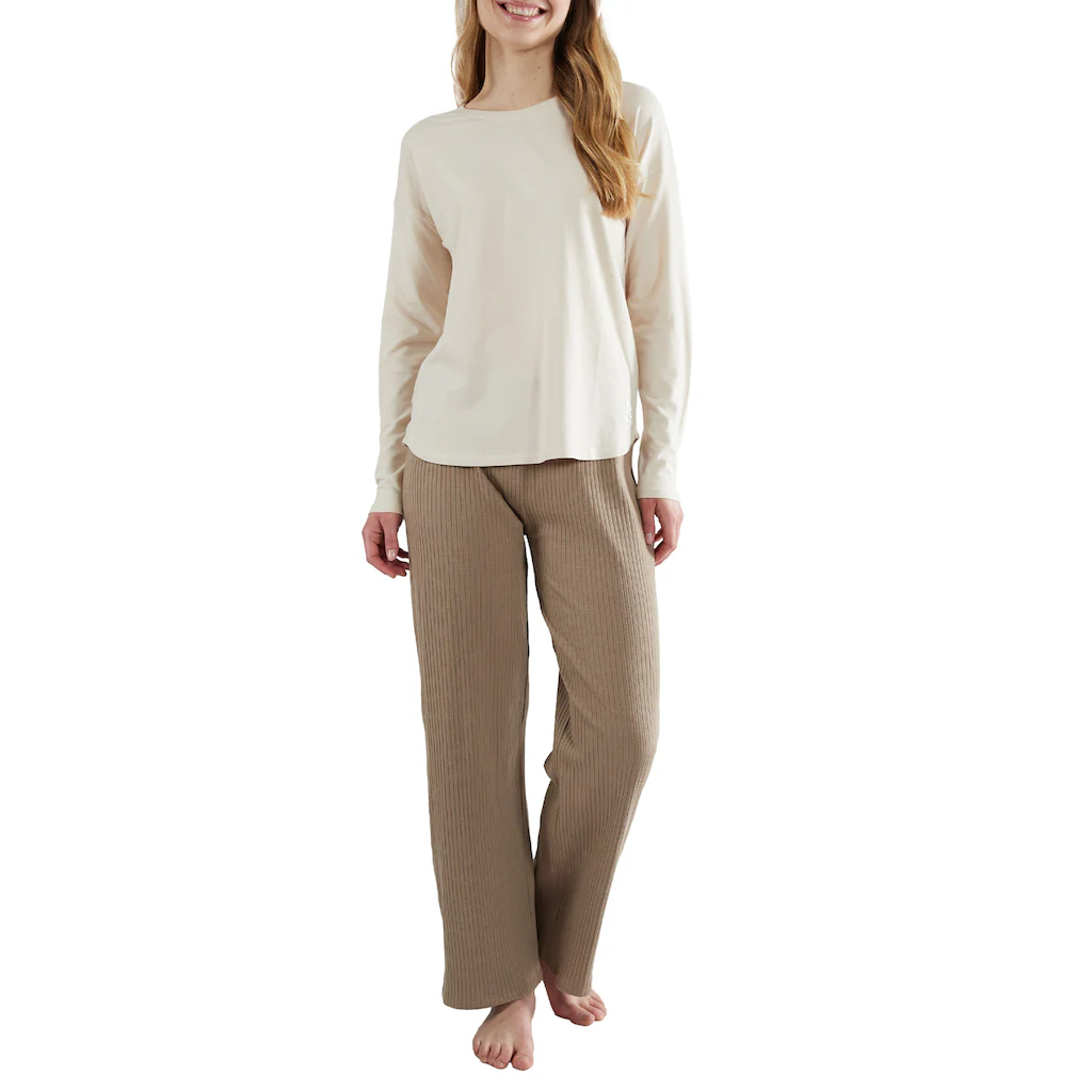 TOM TAILOR Loungeanzug (2 Tlg.) Mit Kuscheliger Ripp-Hose Online Kaufen