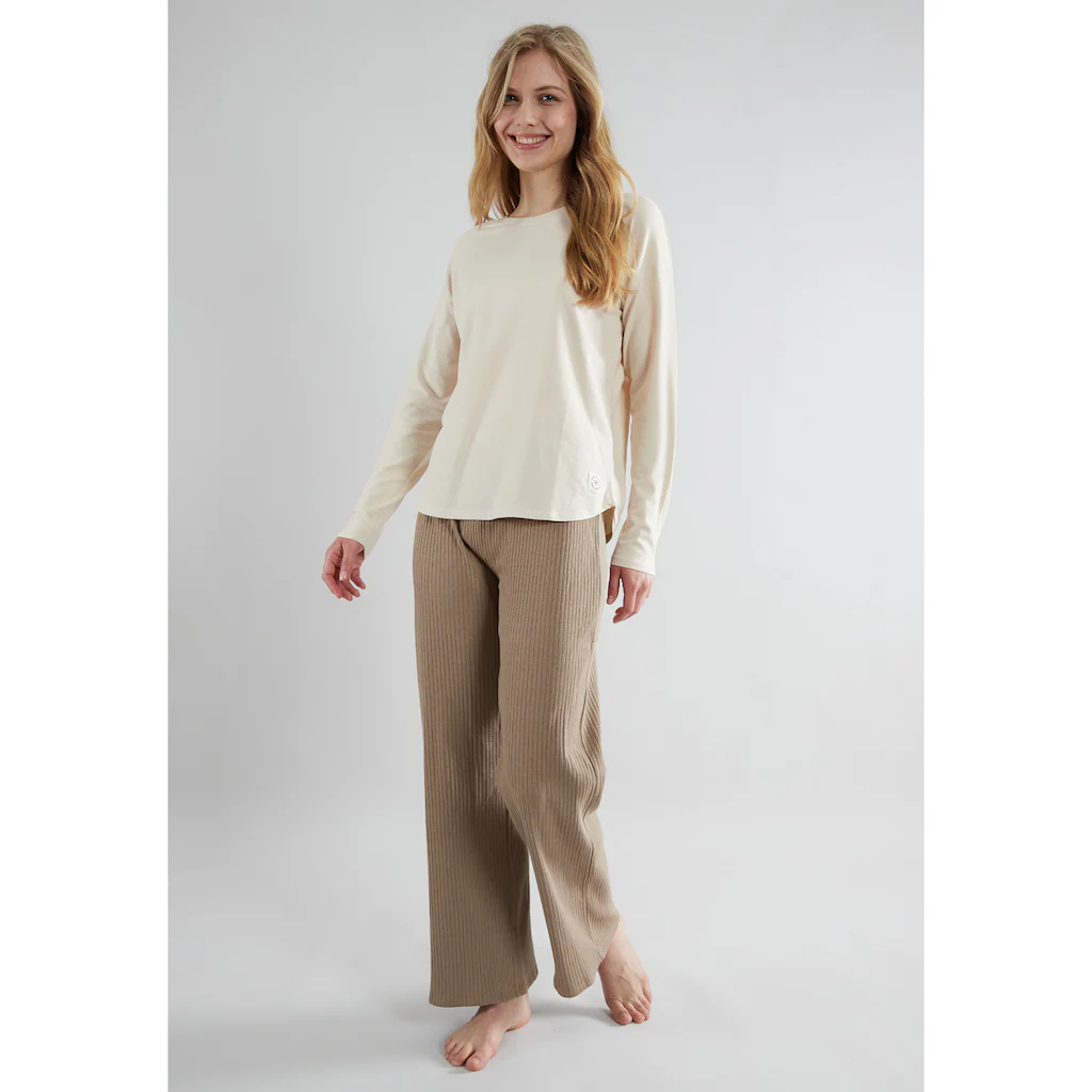 TOM TAILOR Loungeanzug (2 tlg.) mit kuscheliger Ripp-Hose online kaufen