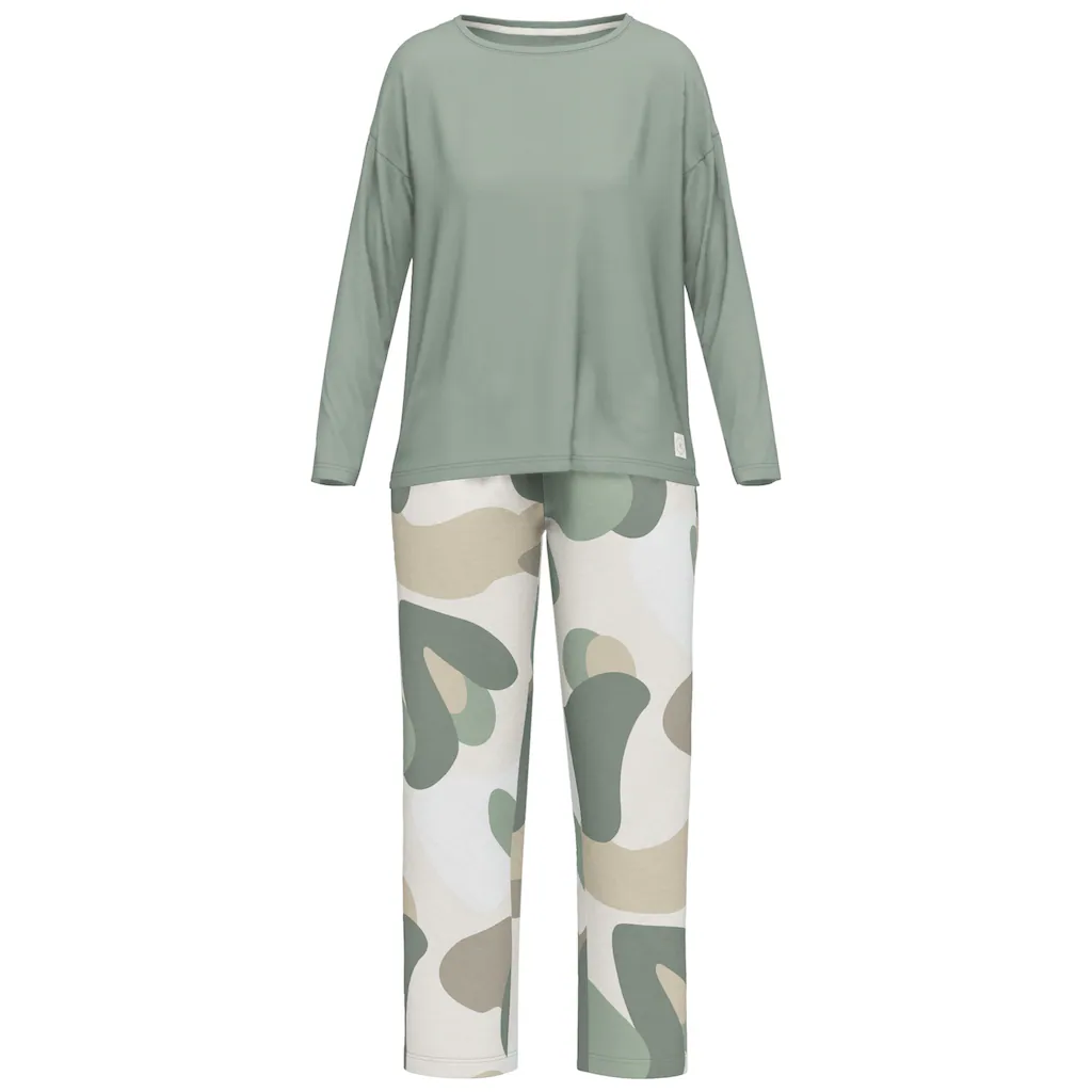 TOM TAILOR Pyjama (2 Tlg.) Mit Abstraktem Print ▷ Für