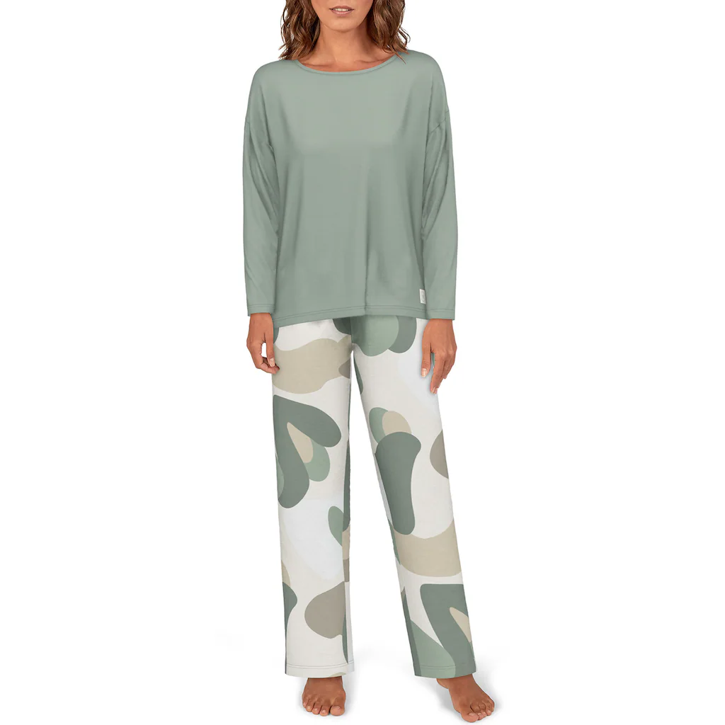 TOM TAILOR Pyjama (2 tlg.) mit abstraktem Print ▷ für