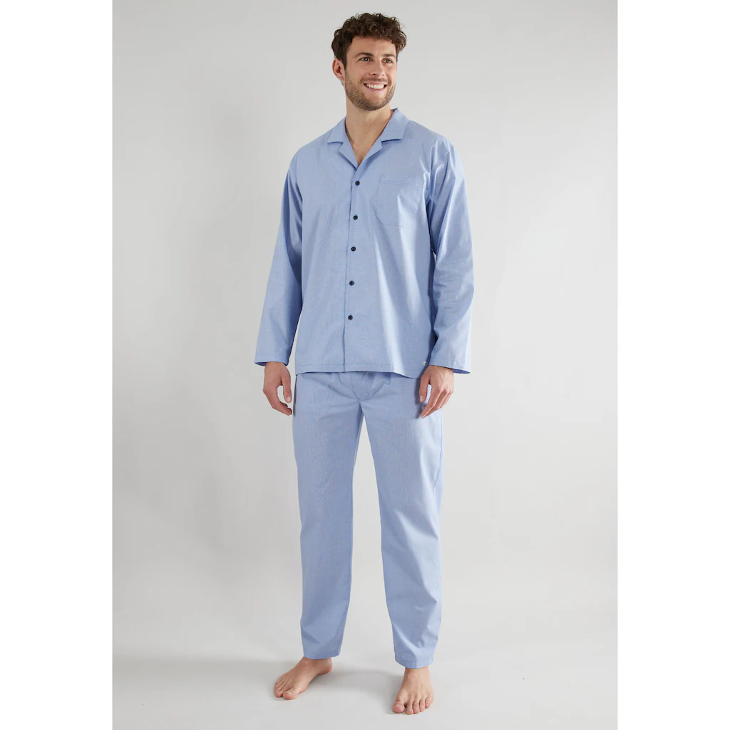 TOM TAILOR Pyjama (2 tlg.) mit durchgängiger Knopfleiste bestellen