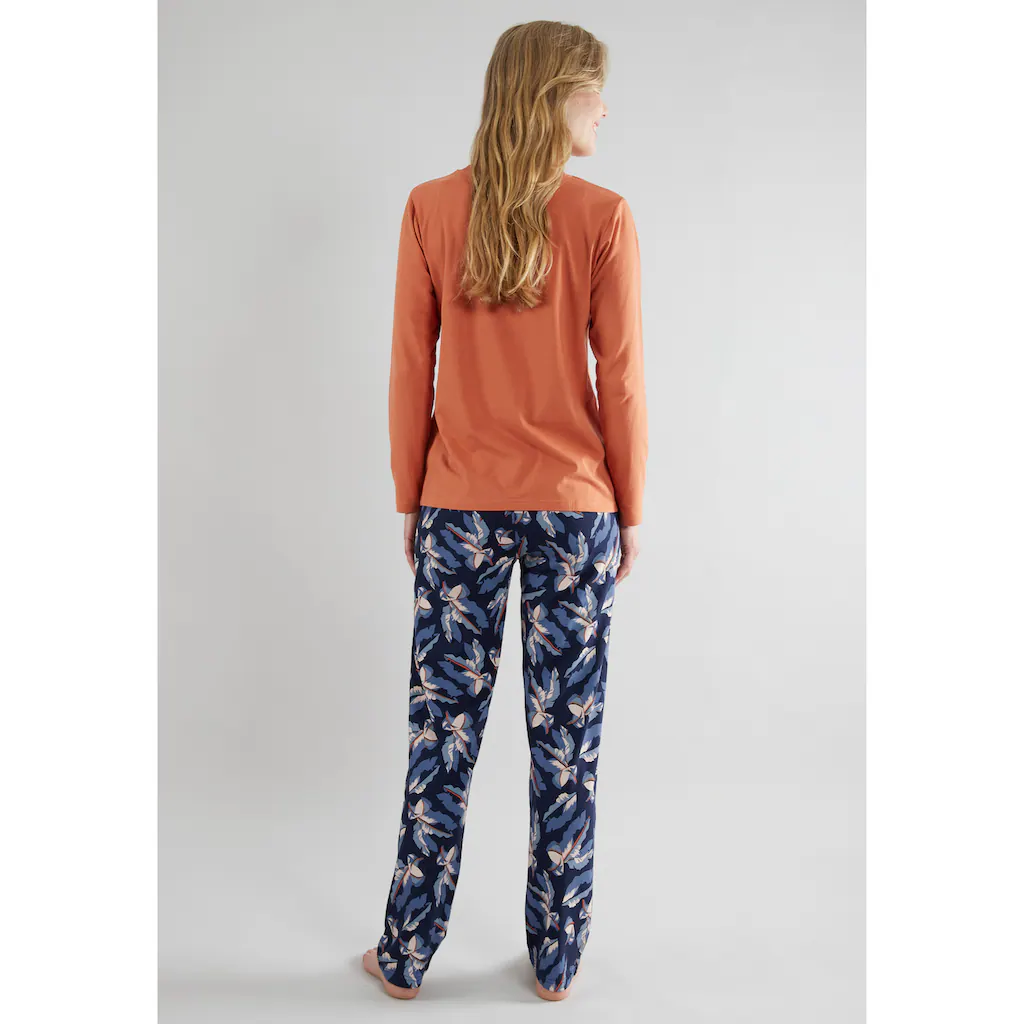 TOM TAILOR Pyjama (2 Tlg.) Mit Gemusterter Hose ▷ Für