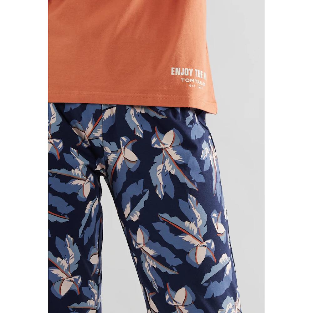 TOM TAILOR Pyjama (2 Tlg.) Mit Gemusterter Hose ▷ Für