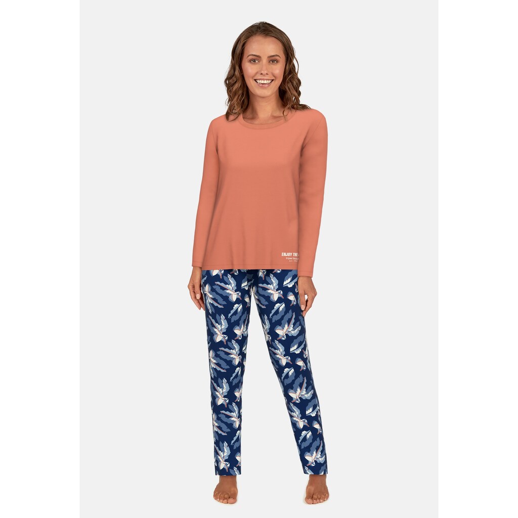 TOM TAILOR Pyjama (2 Tlg.) Mit Gemusterter Hose ▷ Für
