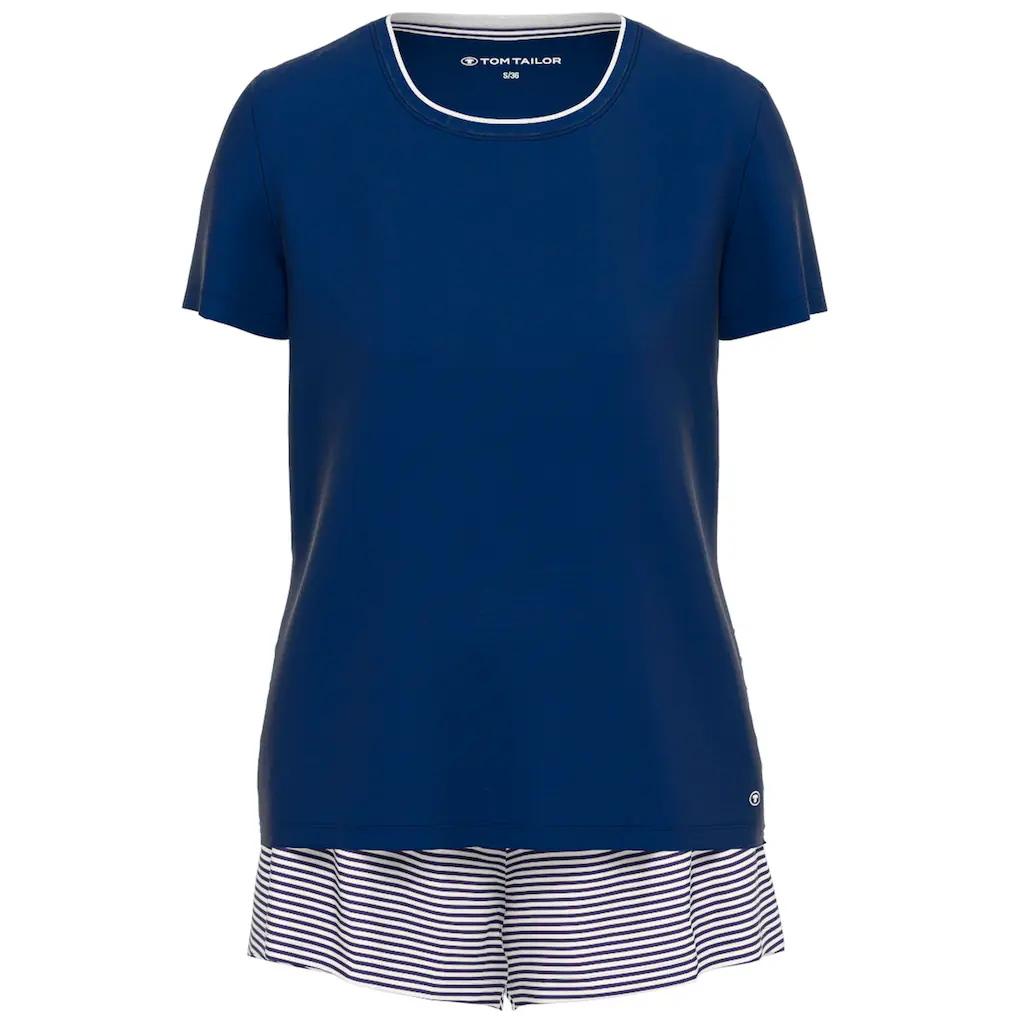 TOM TAILOR Shorty (2 Tlg.) Mit Lockerem Shirt Und Shorts ▷ Für