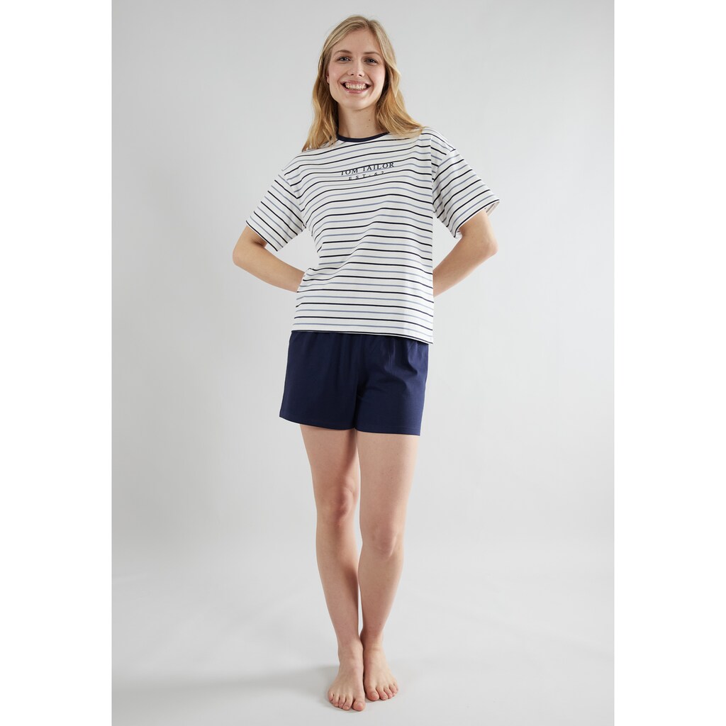 TOM TAILOR Shorty (2 tlg.) Zeitlos angesagte Streifendesign bestellen