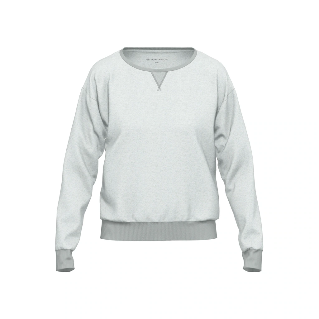 TOM TAILOR Sweatshirt Mit Melierter Optik