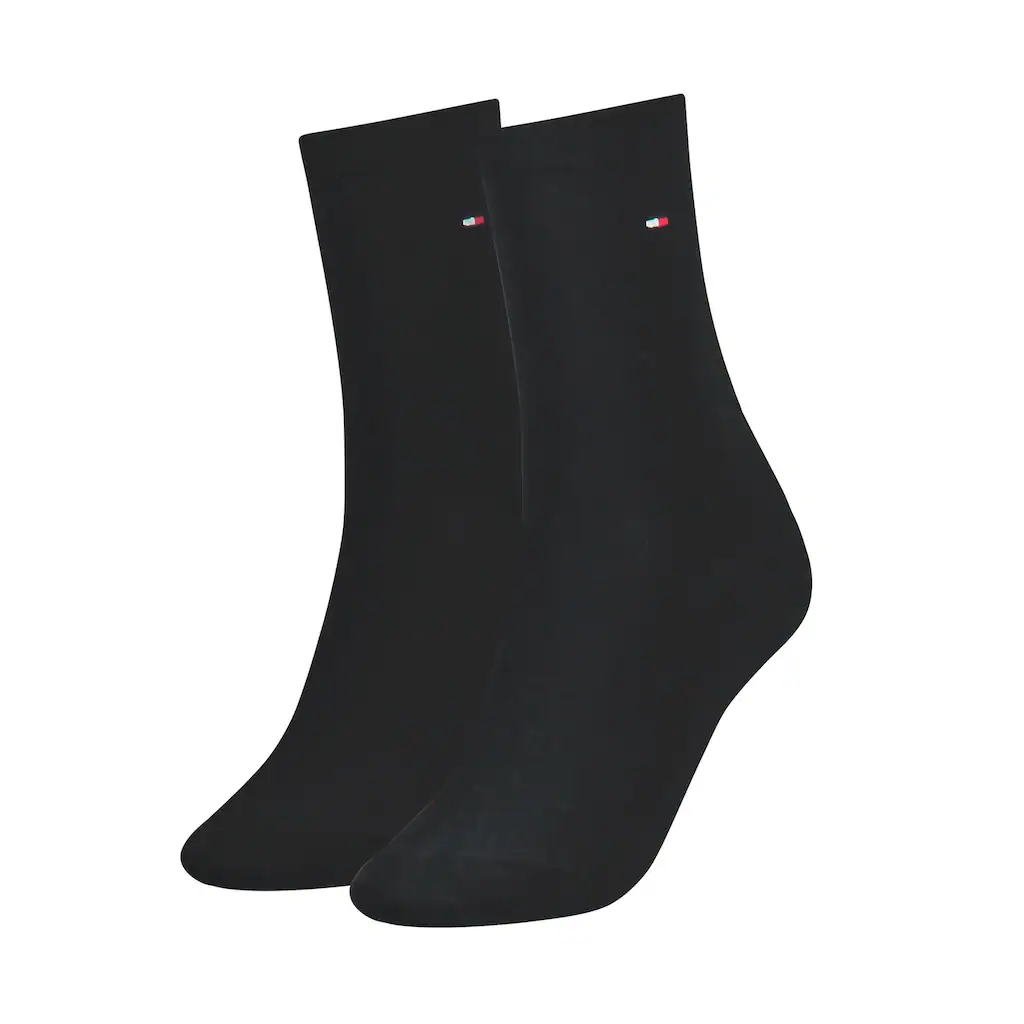 Tommy Hilfiger Socken »TH WOMEN SOCK CASUAL 2P« (2 Paar 2 Paar) mit flacher Zehennaht