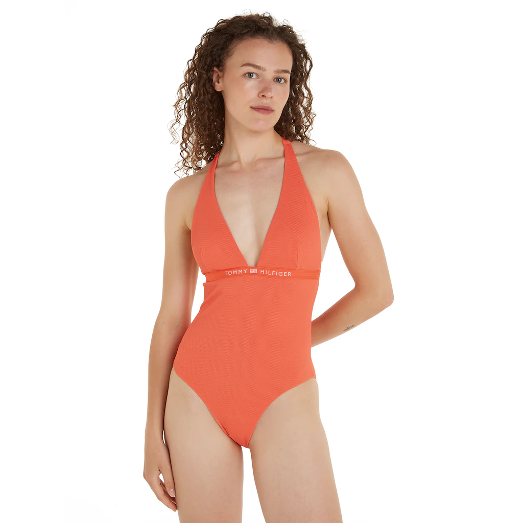 Tommy Hilfiger Swimwear Badeanzug »HALTER ONE PIECE RP (EXT SIZES)« in großen Größen ▷ für