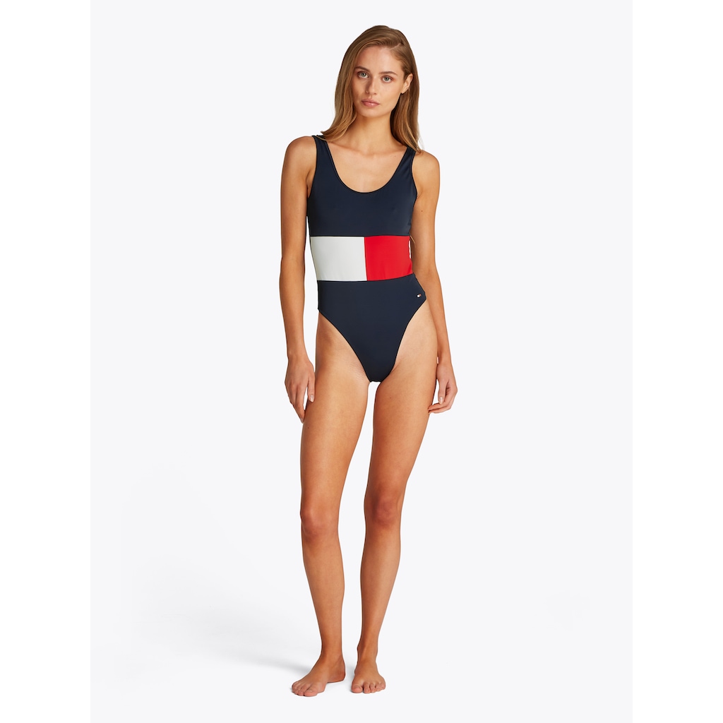 Tommy Hilfiger Swimwear Badeanzug »ONE PIECE (EXT SIZES)« Im Colorblock-Design Online Kaufen