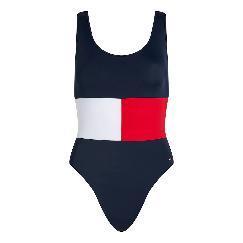 Tommy Hilfiger Swimwear Badeanzug »ONE PIECE (EXT SIZES)« Im Colorblock-Design Online Kaufen