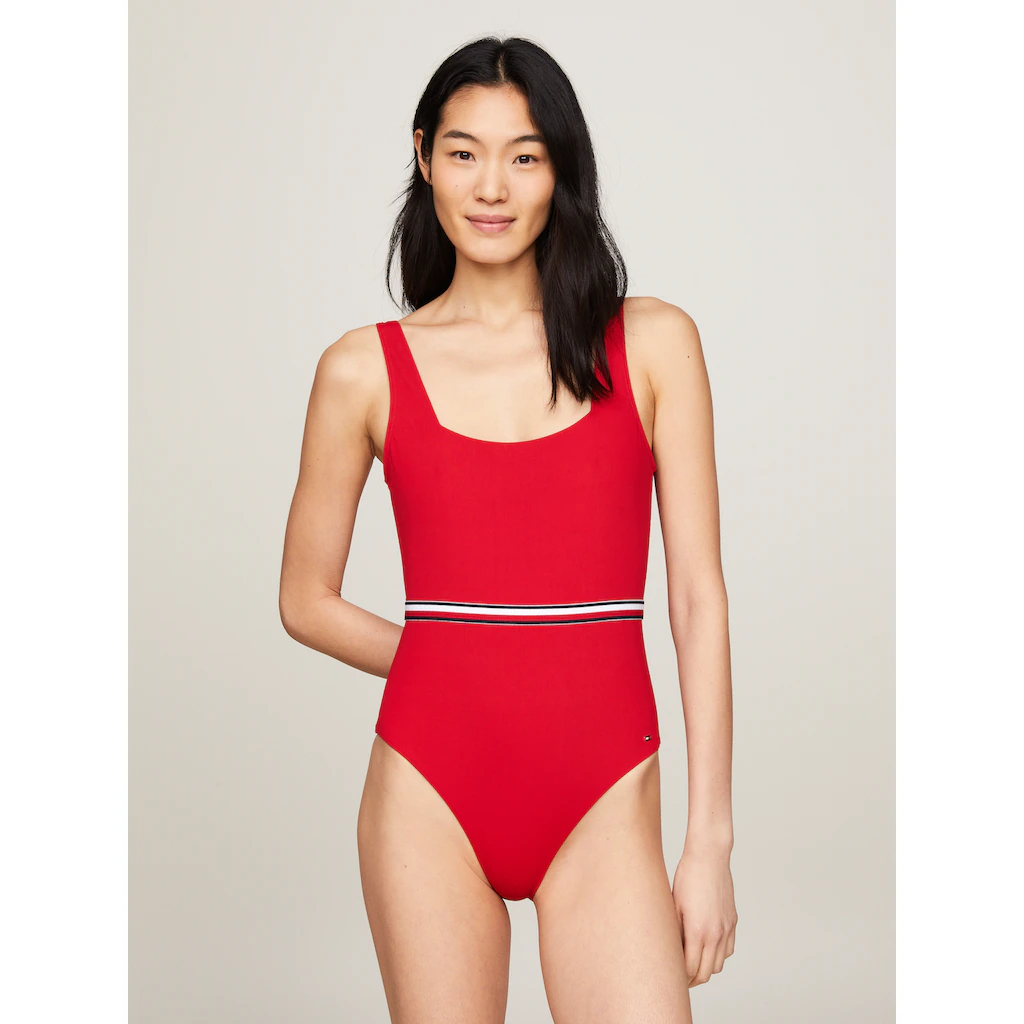 Tommy Hilfiger Swimwear Badeanzug »SQUARE NECK ONE PIECE« mit Logo-Stretchband online bestellen
