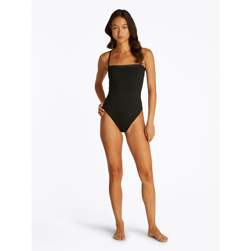 Tommy Hilfiger Swimwear Badeanzug »STRAIGHT ONE PIECE« Im Bandeau-Stil Mit Logoschriftzug Bestellen