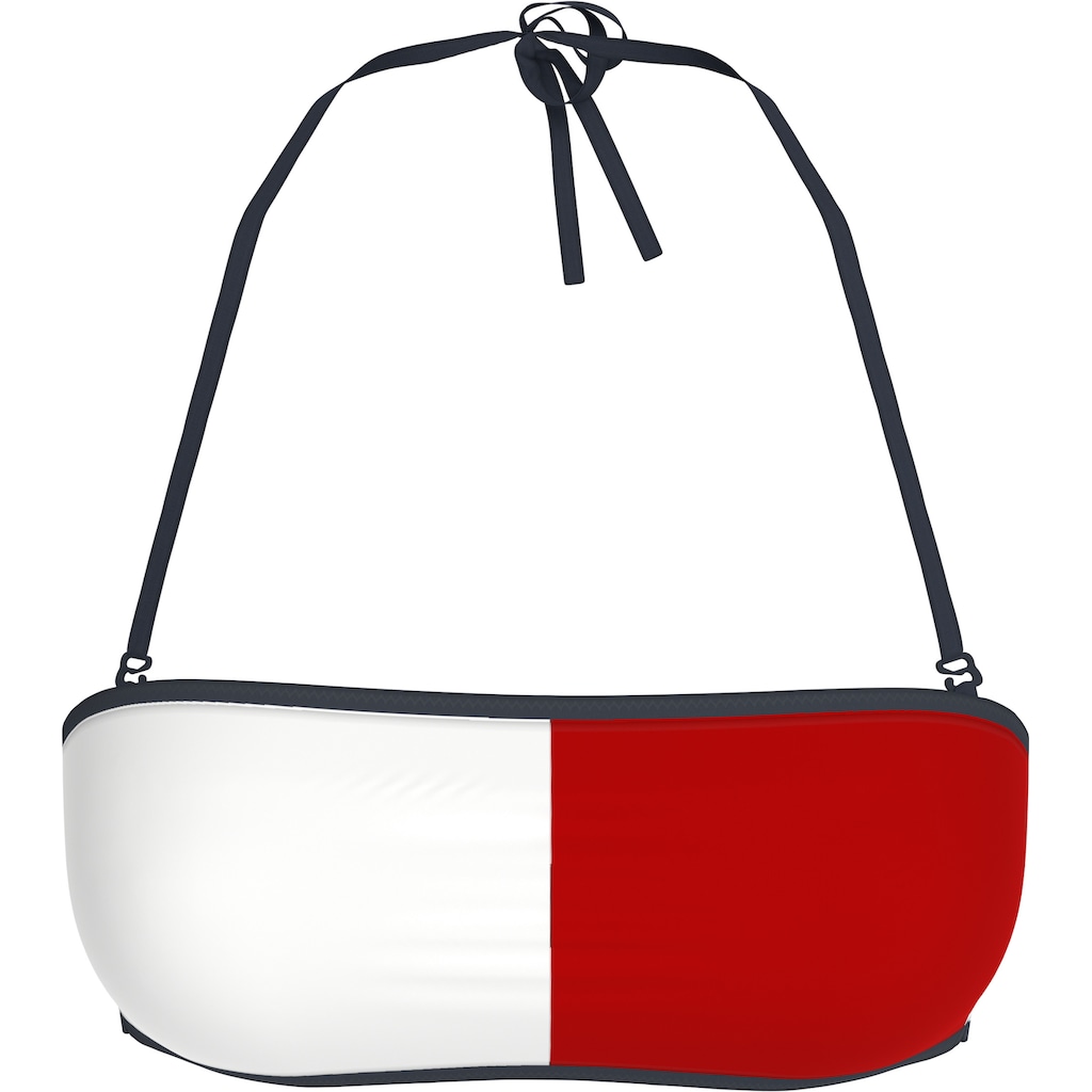 Tommy Hilfiger Swimwear Bandeau-Bikini-Top »BANDEAU« In Color-Block-Optik Mit Logodruck