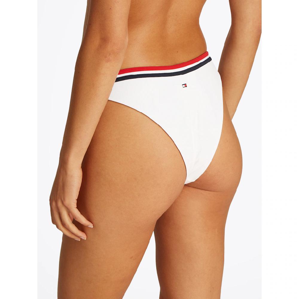 Tommy Hilfiger Swimwear Bikini-Hose »HIGH LEG CHEEKY« Mit Farbigen Bändern ▷ Für