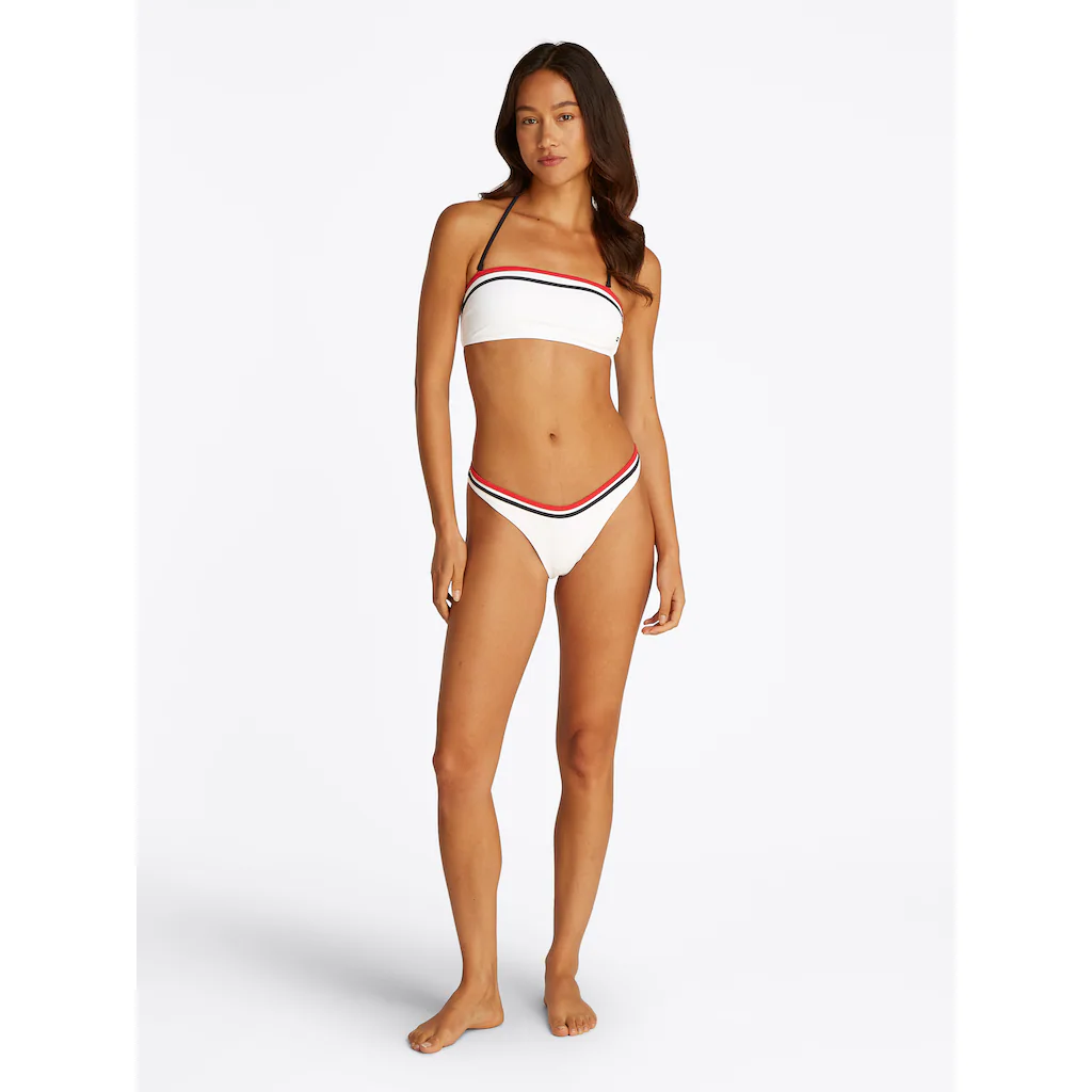 Tommy Hilfiger Swimwear Bikini-Hose »HIGH LEG CHEEKY« Mit Farbigen Bändern ▷ Für