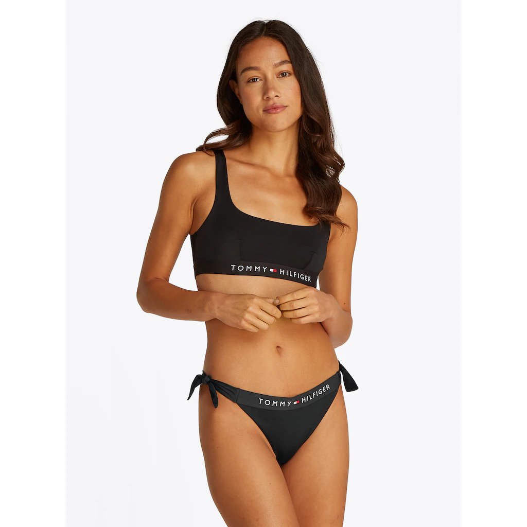 Tommy Hilfiger Swimwear Bikini-Hose »TH SIDE TIE CHEEKY BIKINI« Mit Seitlichen Knotendetails Online Bestellen