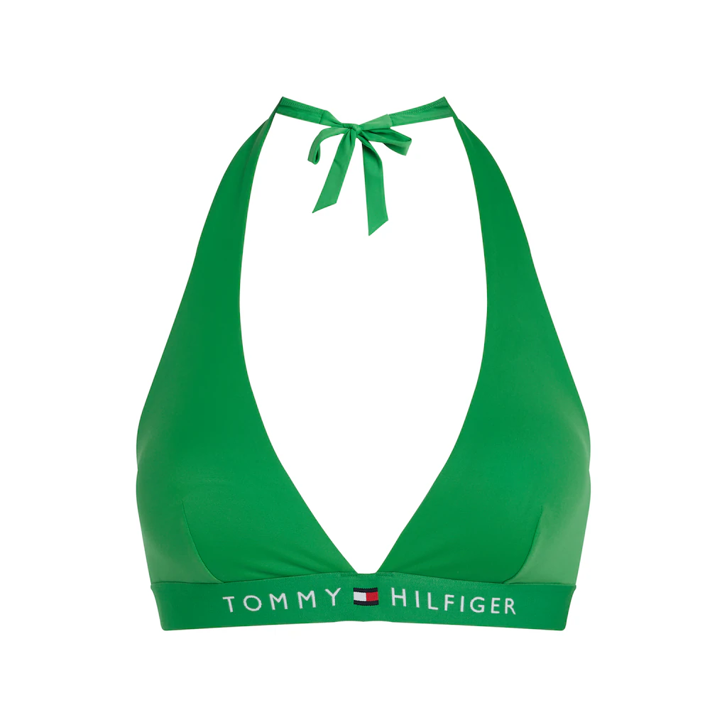 Tommy Hilfiger Swimwear Triangel-Bikini-Top »HALTER RP« Mit Logoschriftzug Mit Steckverschluss ▷ Für