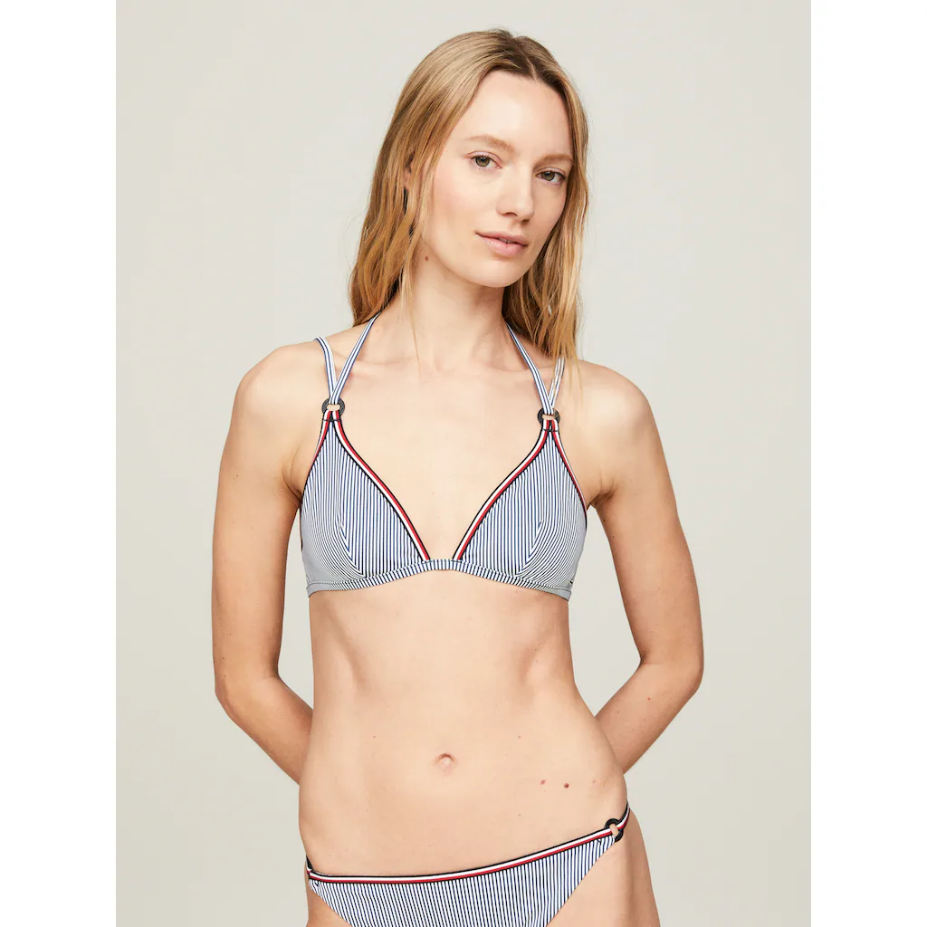 Tommy Hilfiger Swimwear Triangel-Bikini-Top »TRIANGLE FIXED RP PRINT« mit Zierringen online kaufen