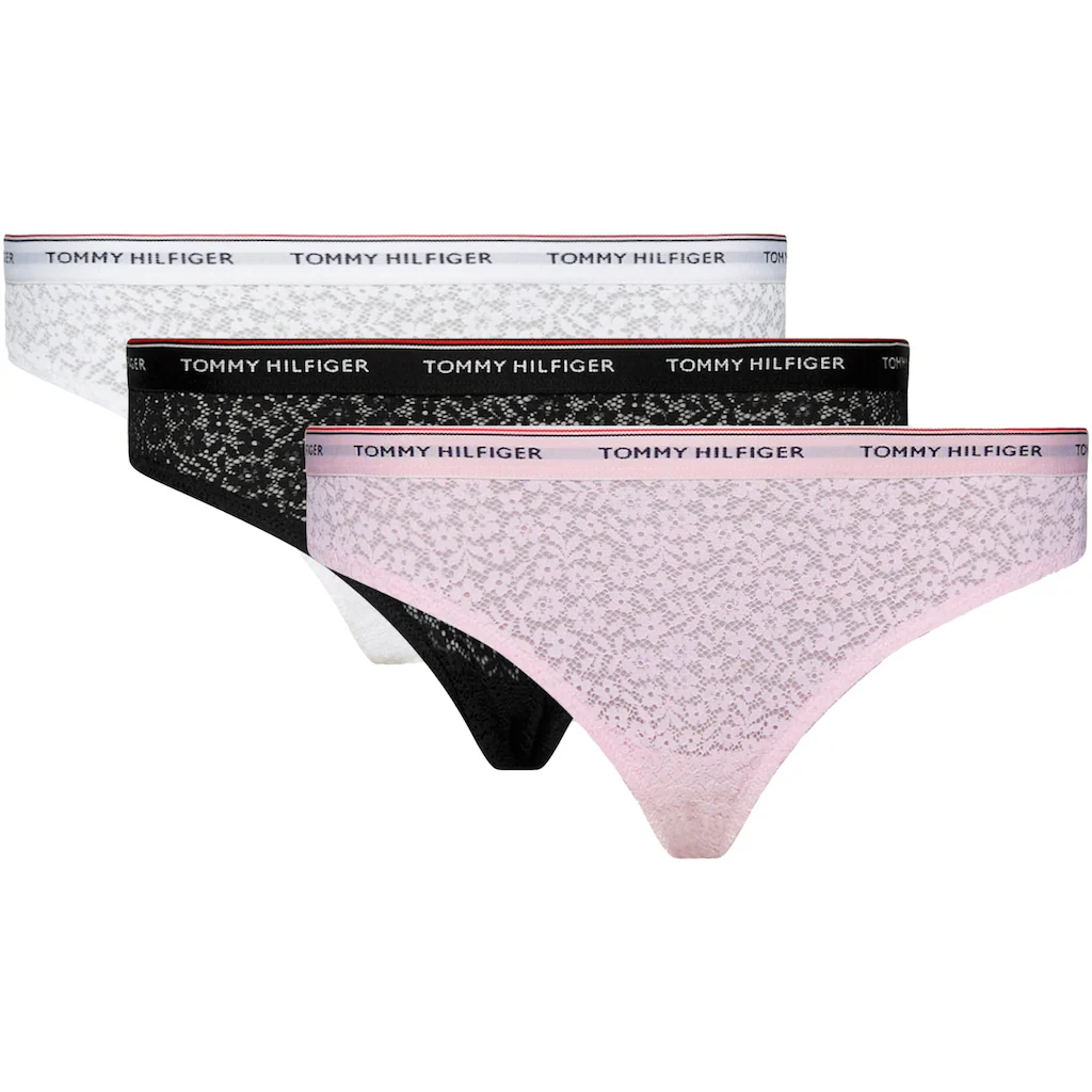 Tommy Hilfiger Underwear Bikinislip »3 PACK BIKINI LACE (EXT SIZES)« (Packung 3er-Pack) mit Tommy Hilfiger Logobund online kaufen