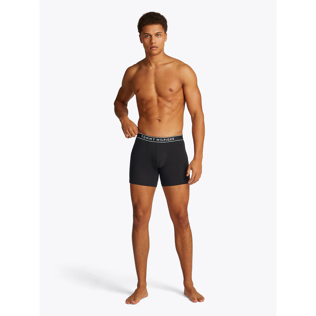 Tommy Hilfiger Underwear Boxer »3P BOXER BRIEF DTM« (Packung 3 St. 3er) Mit Logobund Bestellen