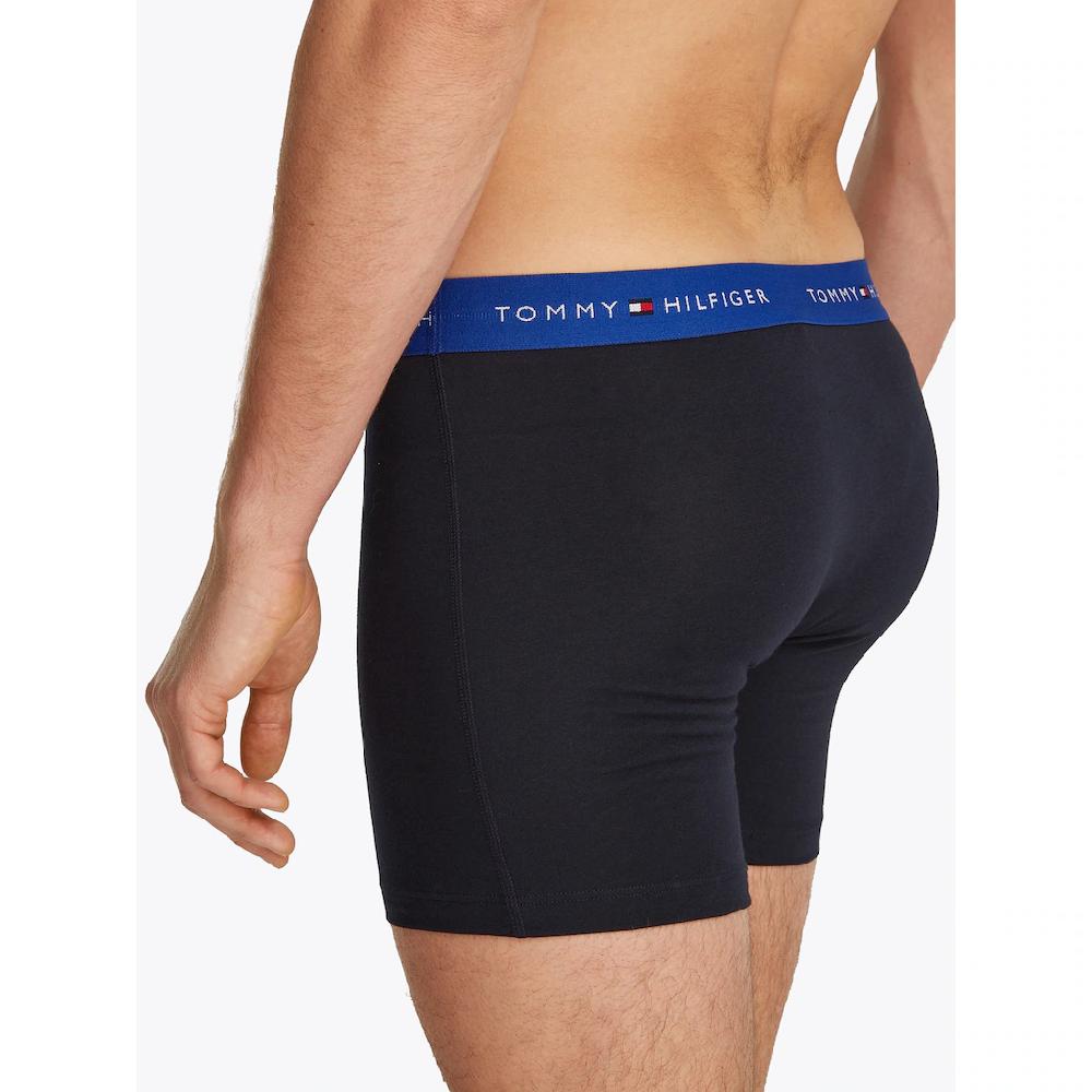 Tommy Hilfiger Underwear Boxershorts »3P BOXER BRIEF WB« (Packung 3 St. 3er-Pack) Mit Kontrastfarbenem Logobund Online Kaufen