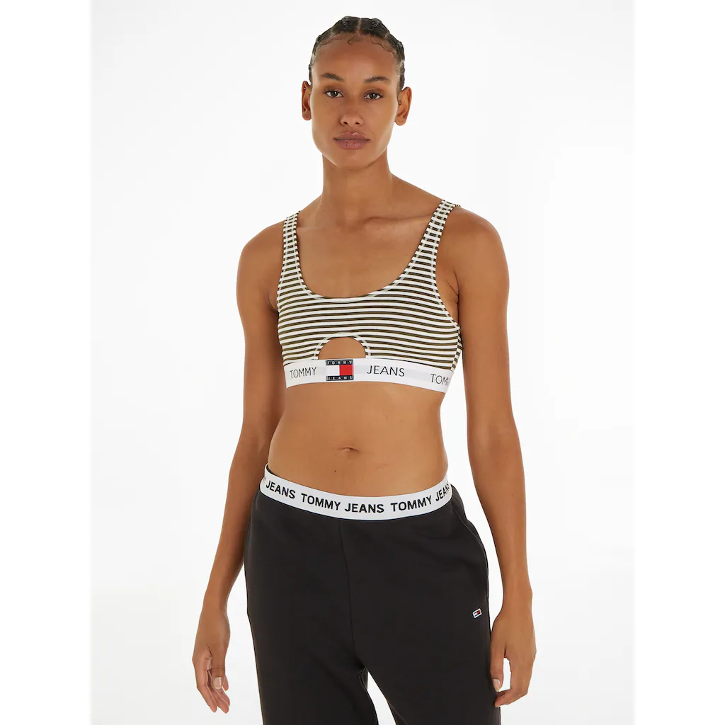 Tommy Hilfiger Underwear Bralette-BH »KEYHOLE BRALETTE PRINT« im Streifendessin Cutout online kaufen
