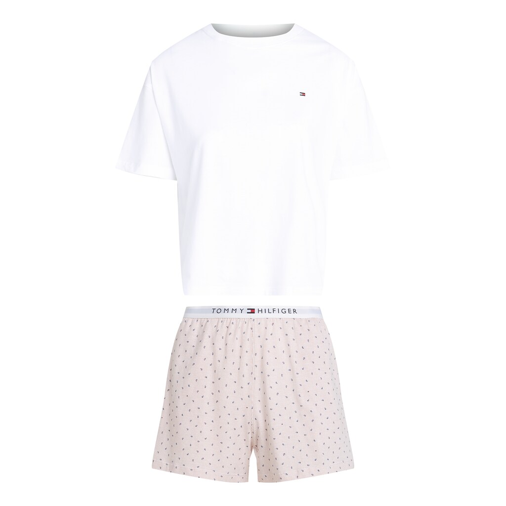 Tommy Hilfiger Underwear Pyjama »SS PRT PJ SHORT SET« (Set 2 Tlg. 2tlg) Mit Muster Logo Online Bestellen