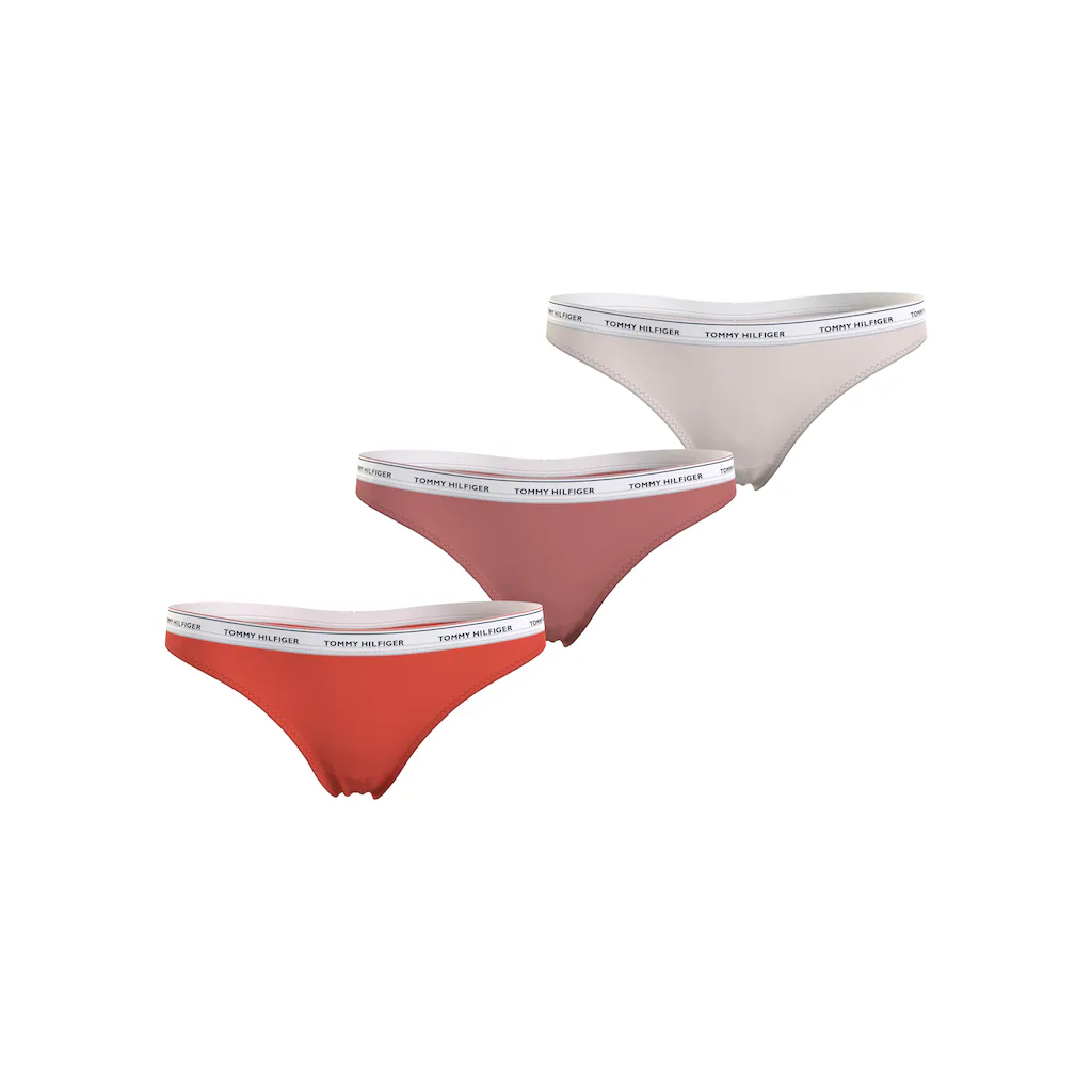 Tommy Hilfiger Underwear Slip »3 PACK THONG (EXT SIZES)« (Packung 3er) mit Tommy Hilfiger Logobund ▷ für