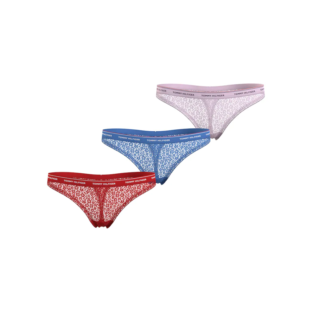 Tommy Hilfiger Underwear Slip »3 PACK THONG LACE (EXT SIZES)« (Packung 3er-Pack) mit Tommy Hilfiger Logobund online bestellen